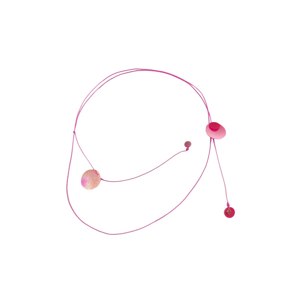 Weave / Juggling necklace / Pink
