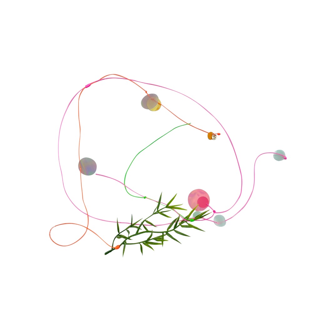 Weave / Conifer necklace / Pink
