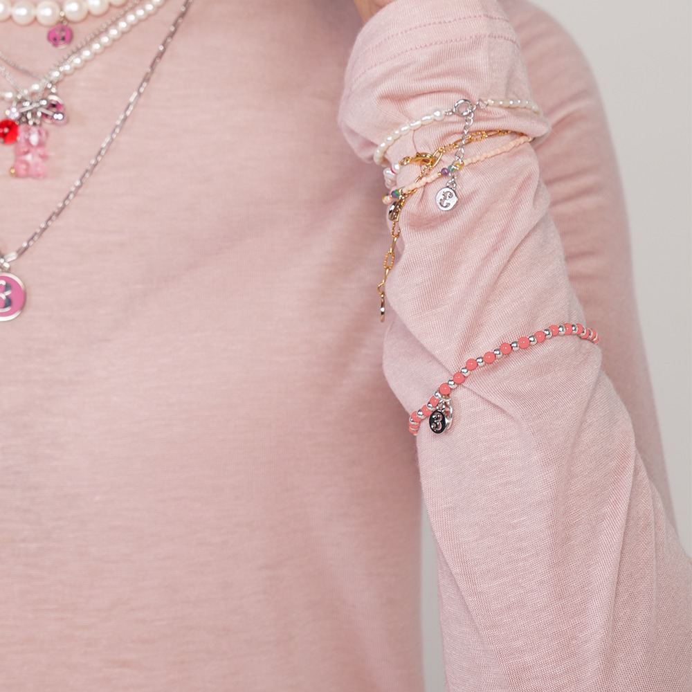Weave / Plop bracelet / Pink