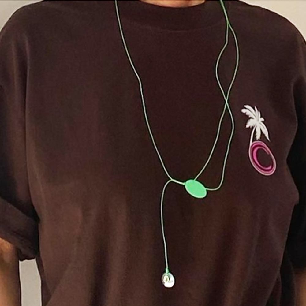 Weave / Juggling necklace / Green