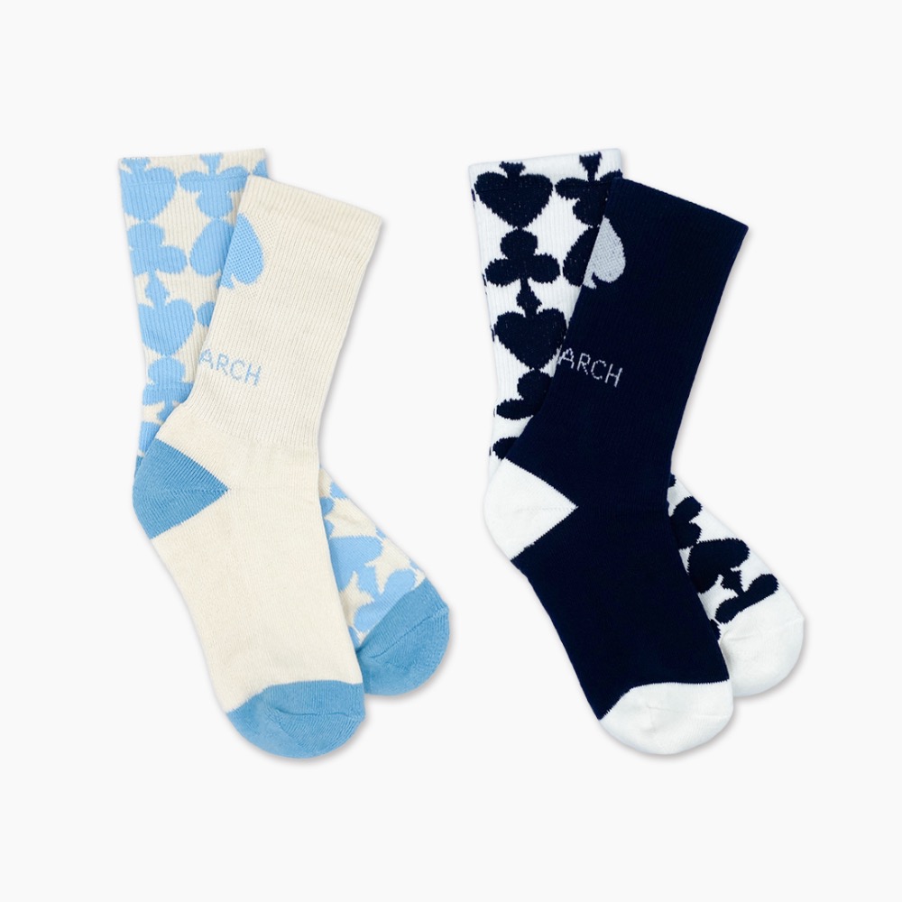 Tri / Triple Pattern Long Socks / Set