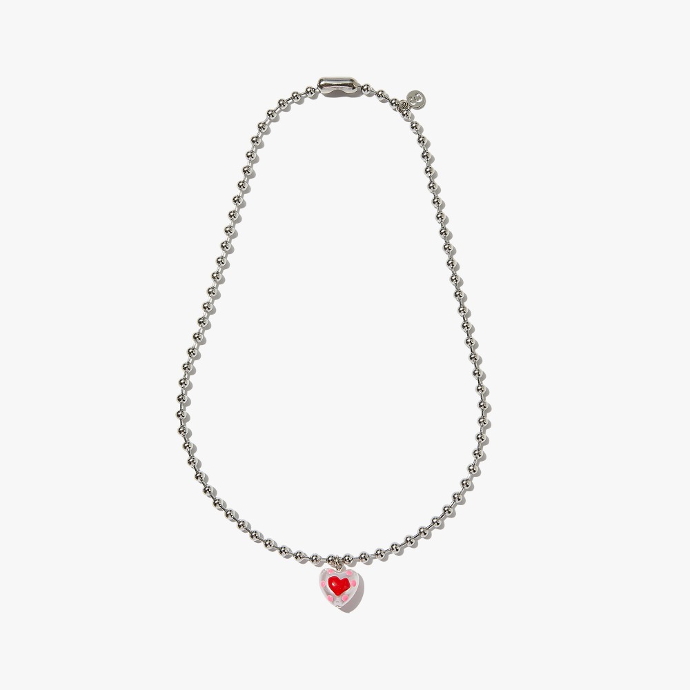 Tri / Crush Necklace / Red
