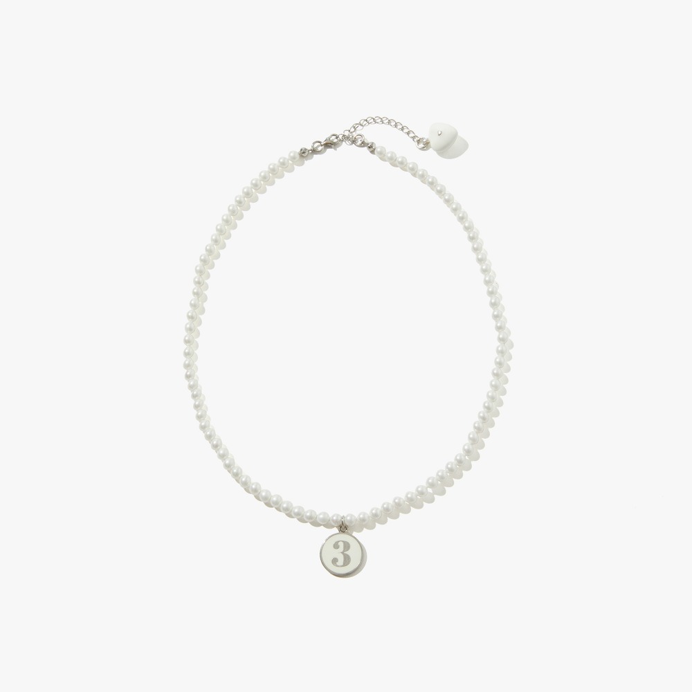 P.S(Pearl shell) / Luv necklace / White