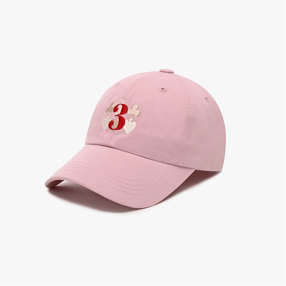 Tri / Triple Logo ball cap / Pink